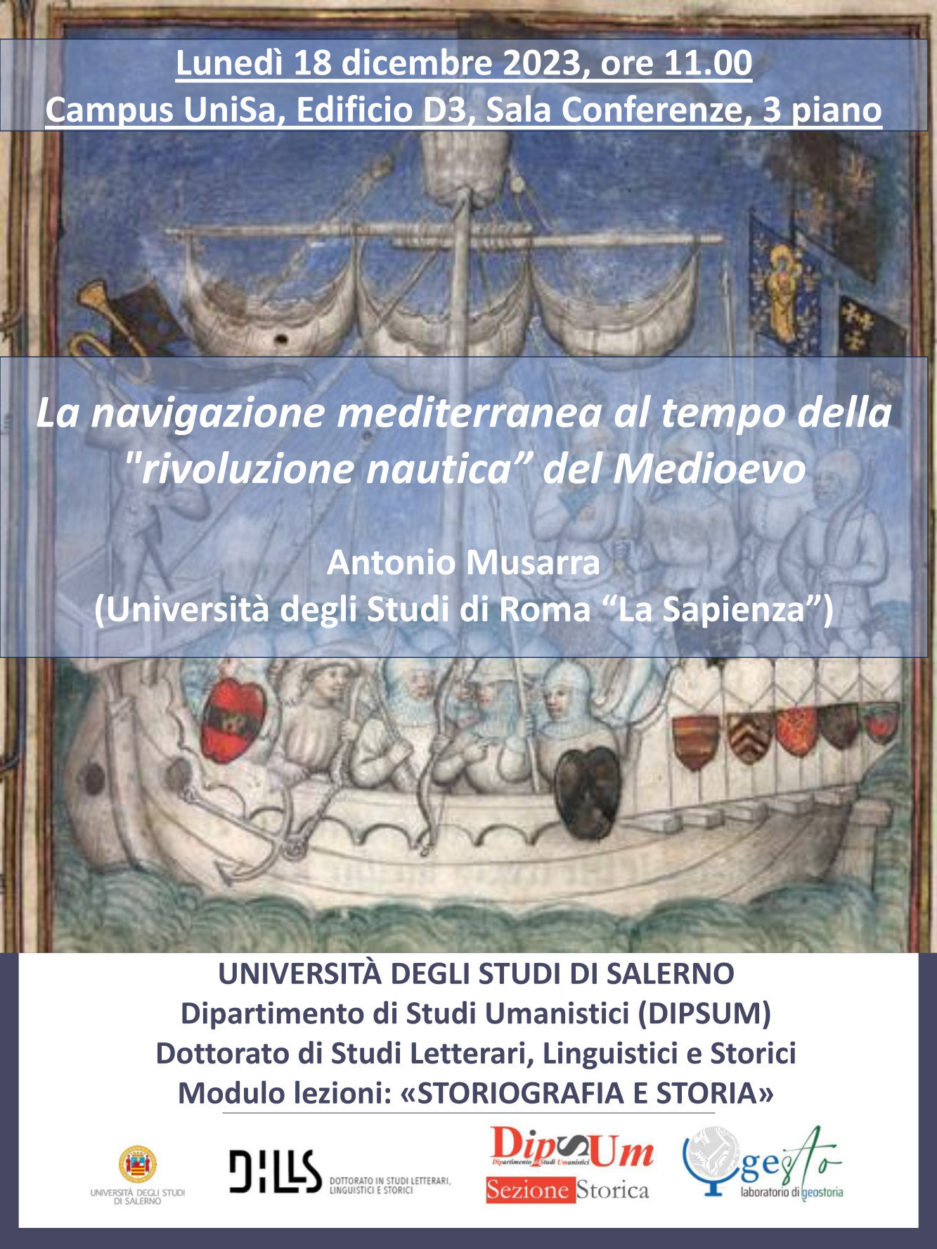 La navigazione mediterranea al tempo della "rivoluzione nautica” del Medioevo