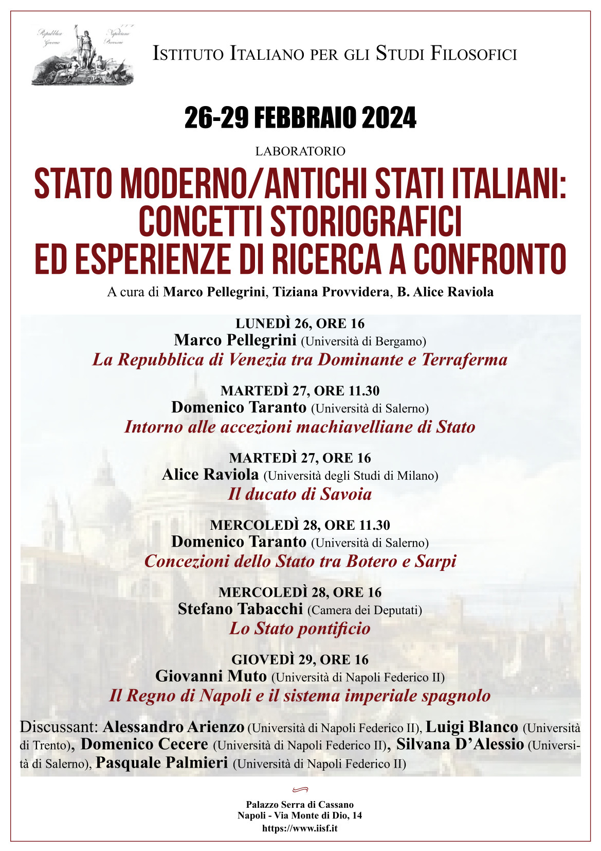 Stato moderno/Antichi Stati antichi: concetti storiografici ed esperienze di ricerca a confronto