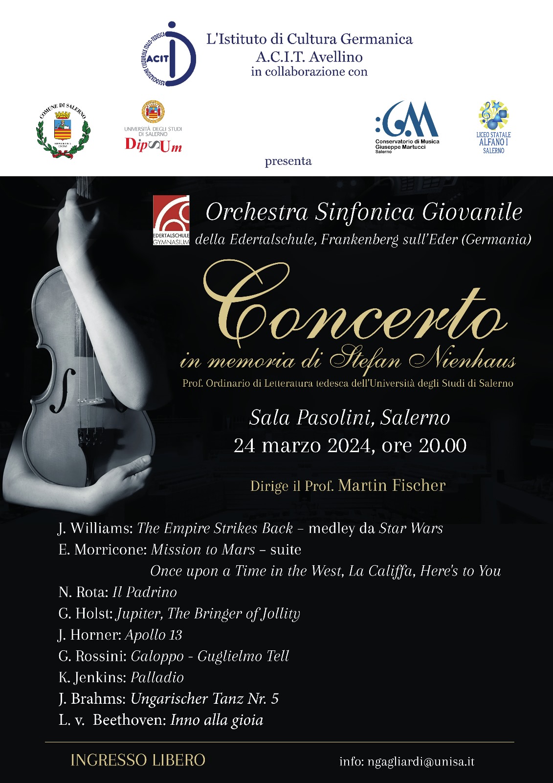 concerto in memoria del Prof. Dr. Stefan Nienhaus