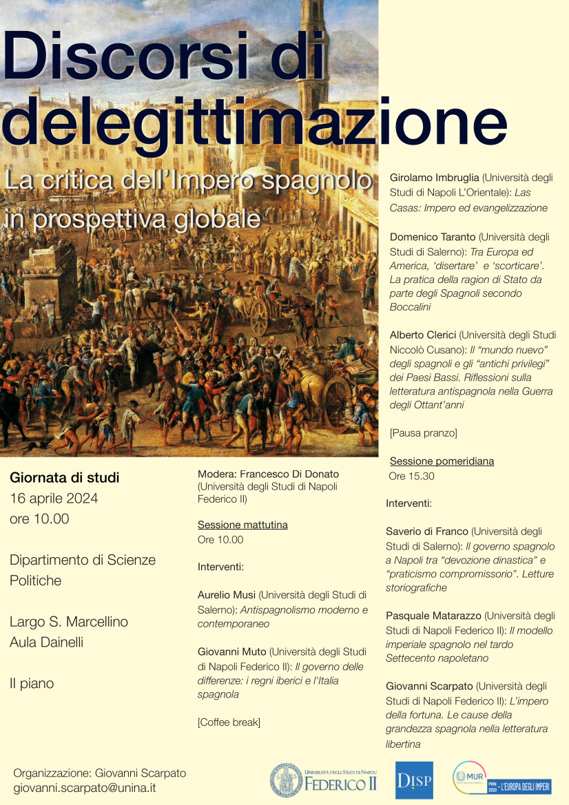 "Discorsi di delegittimazione. La critica dell'Impero spagnolo in prospettiva globale"