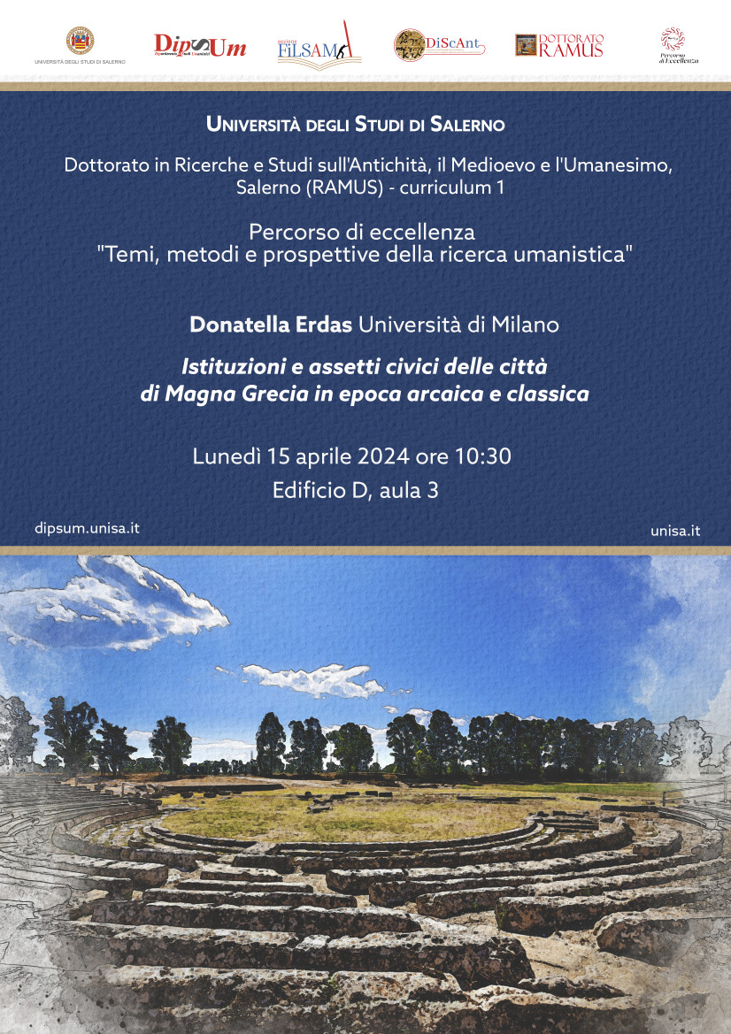 "Istituzioni e assetti civici delle città di Magna Grecia in epoca arcaica e classica";