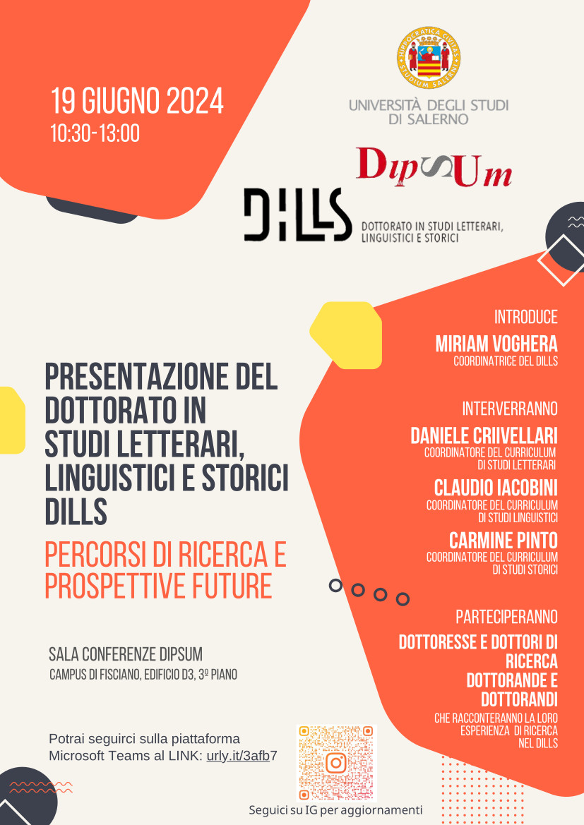 Presentazione Dottorato DIPSUM-DILLS