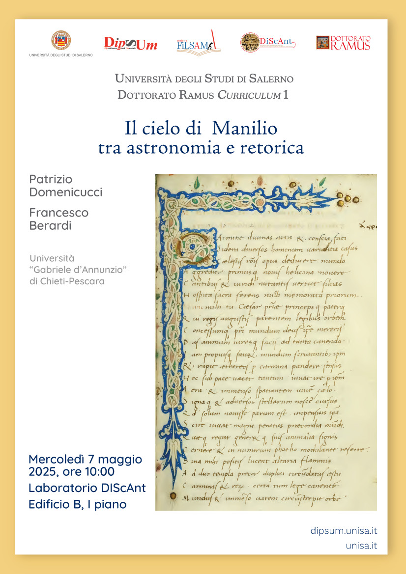 Il cielo di Manilio tra astronomia e retorica