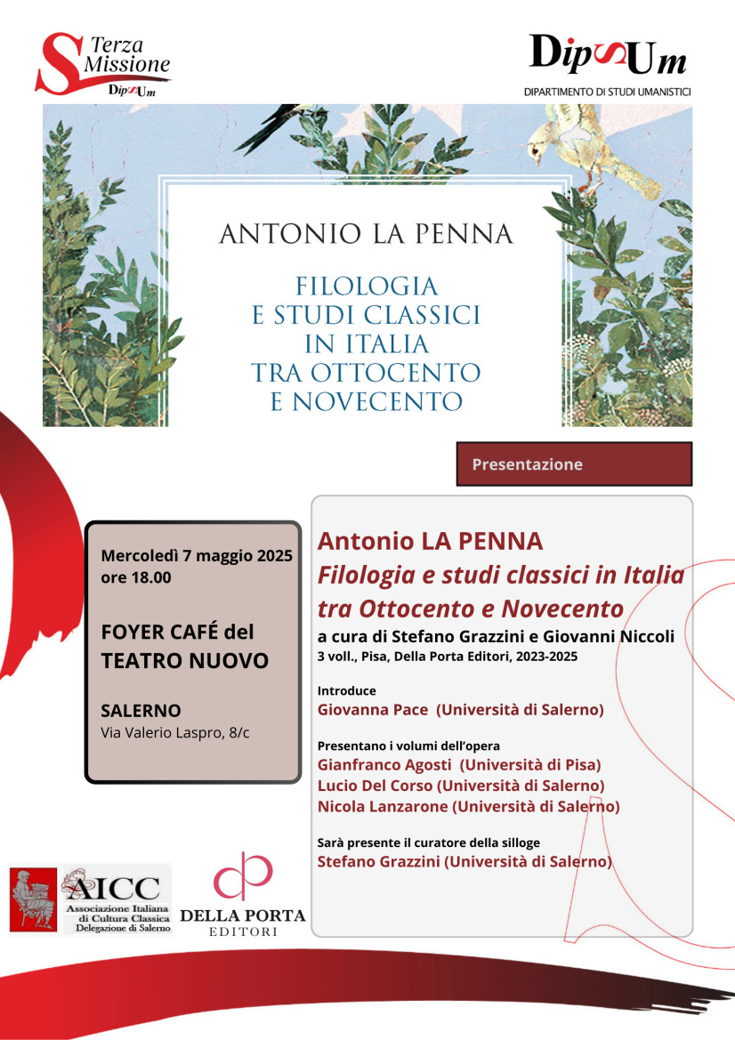 "Filologia e studi classici in Italia tra Ottocento e Novecento"