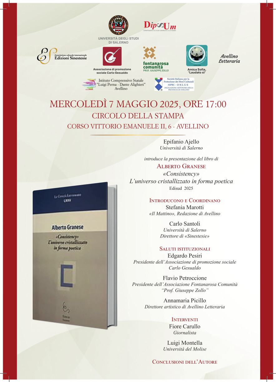 «Consistency». L’universo cristallizzato in forma poetica