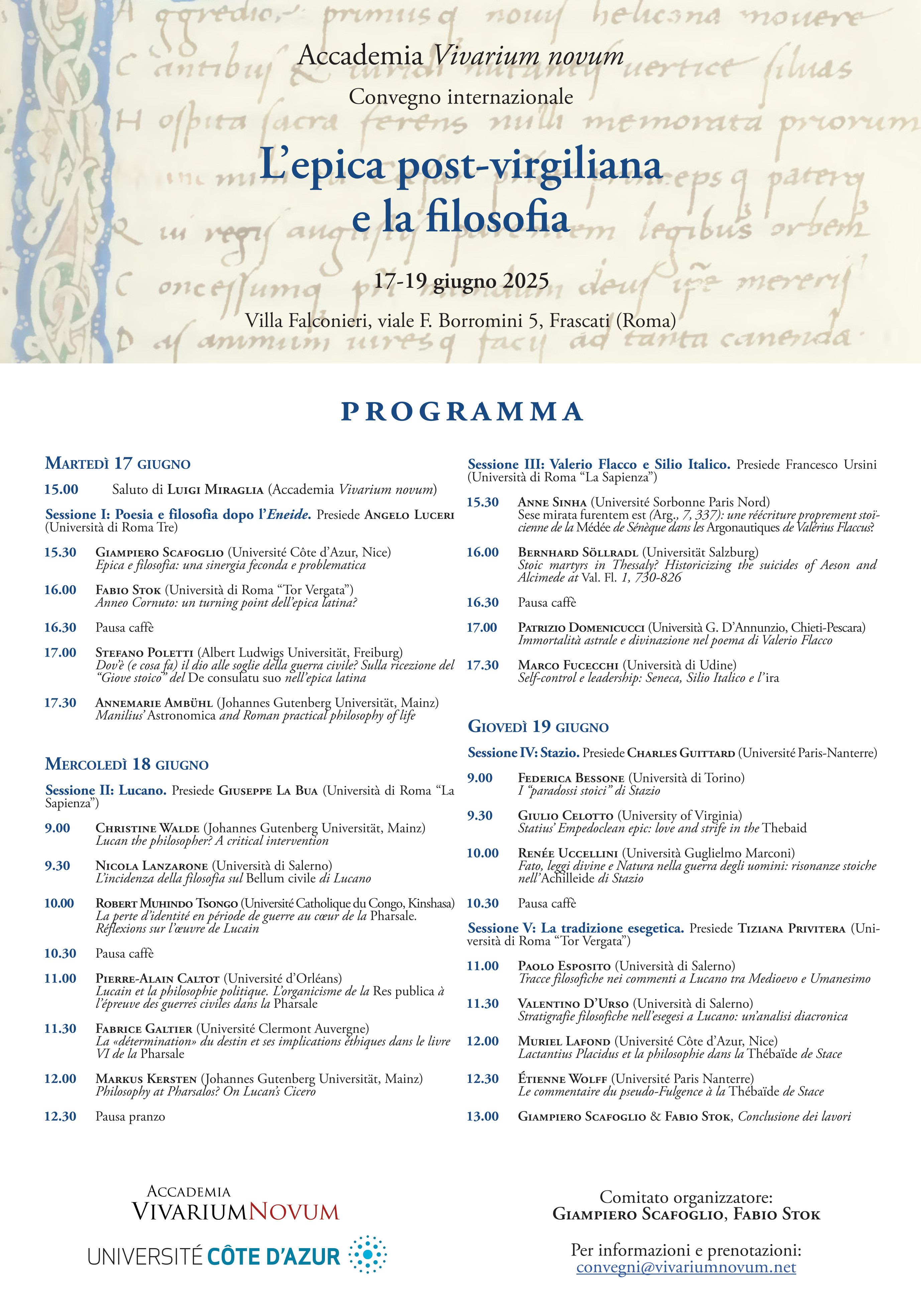 L’epica post-virgiliana e la filosofia