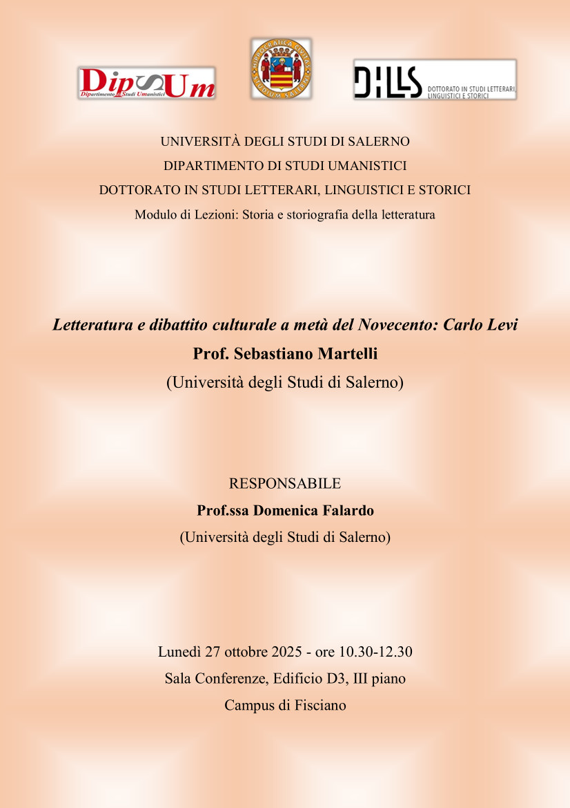 Letteratura e dibattito culturale a metà del Novecento: Carlo Levi