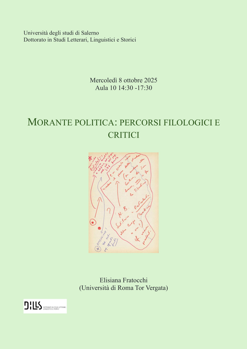 MORANTE POLITICA: PERCORSI FILOLOGICI E CRITICI