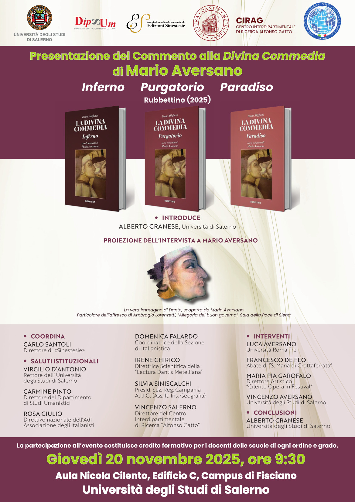 Commento alla Divina Commedia di Mario Aversano