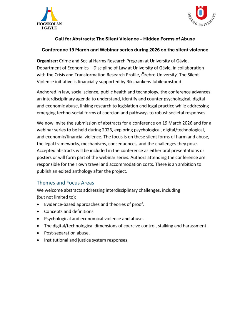 The Silent Violence – Hidden Forms of Abuse