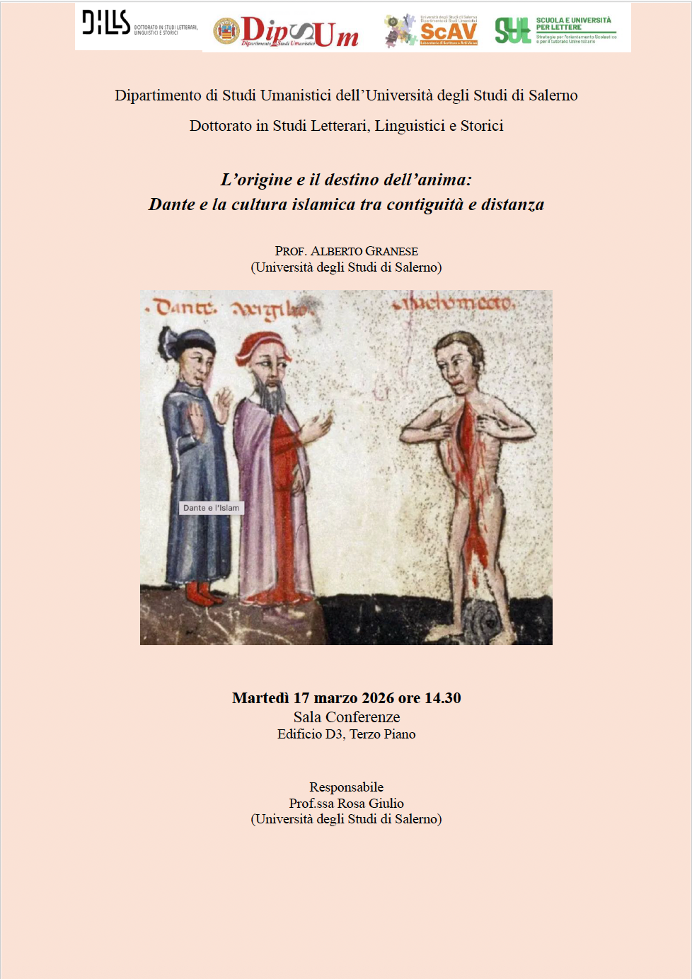 L'origine e il destino dell'anima: Dante e la cultura islamica tra contiguità e distanza