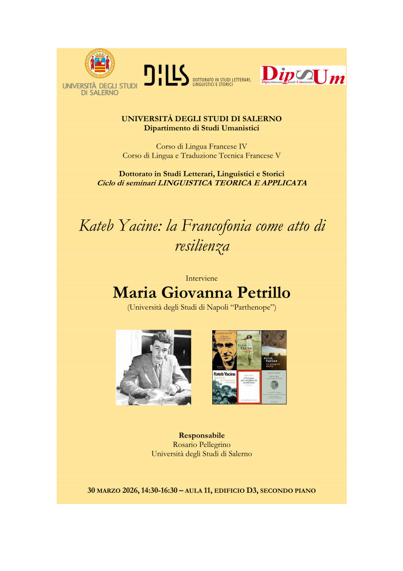 Kateb Yacine: la Francofonia come atto di resilienza