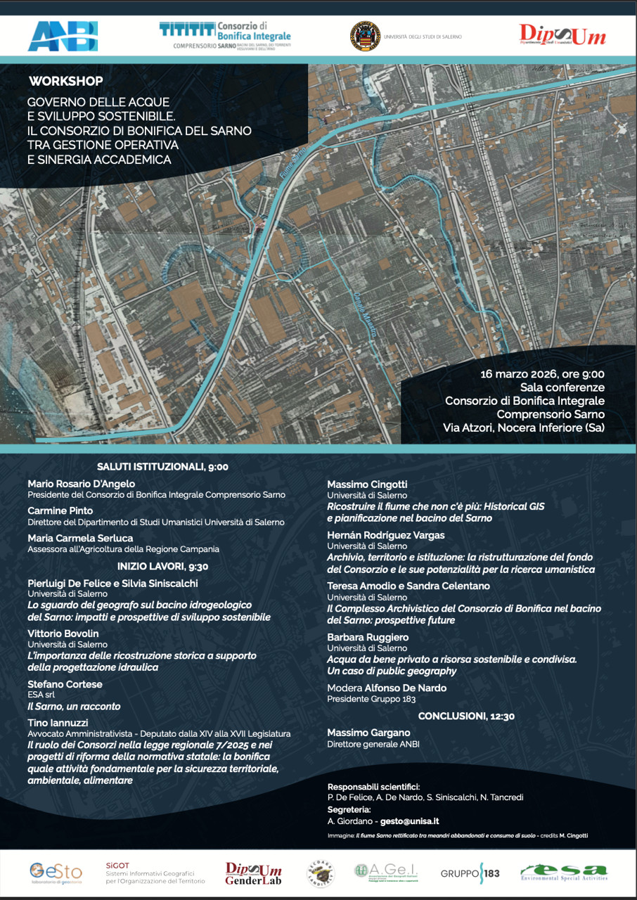 Il Consorzio di Bonifica del Sarno tra gestione operativa e sinergia accademica