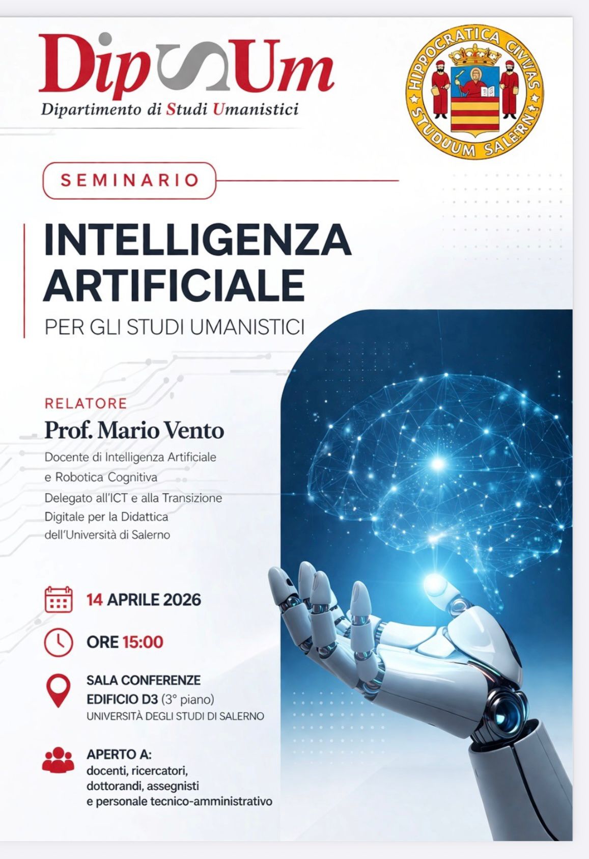 Intelligenza artificiale per gli Studi Umanistici