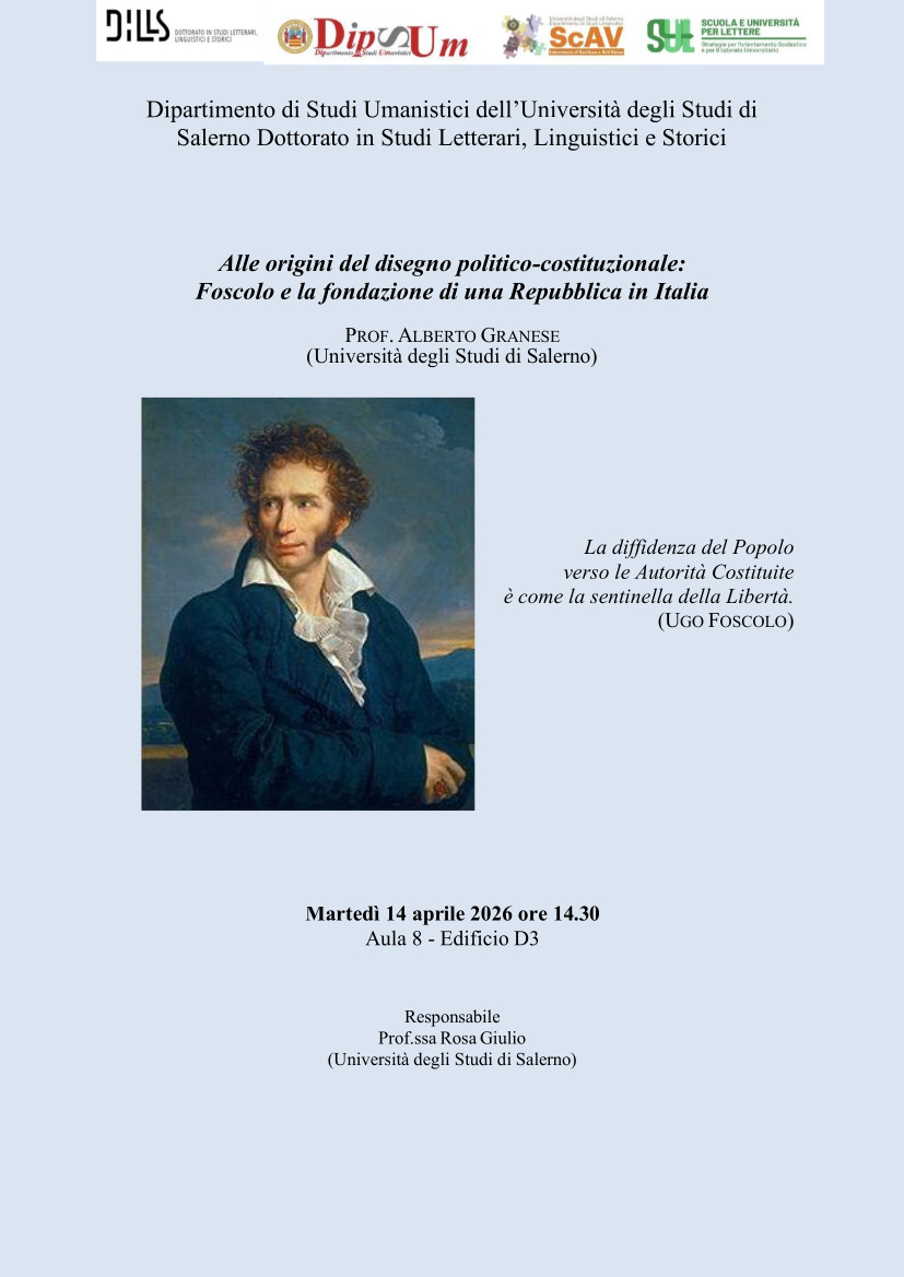 Alle origini del disegno politico-costituzionale: Foscolo e la fondazione di una Repubblica in Italia