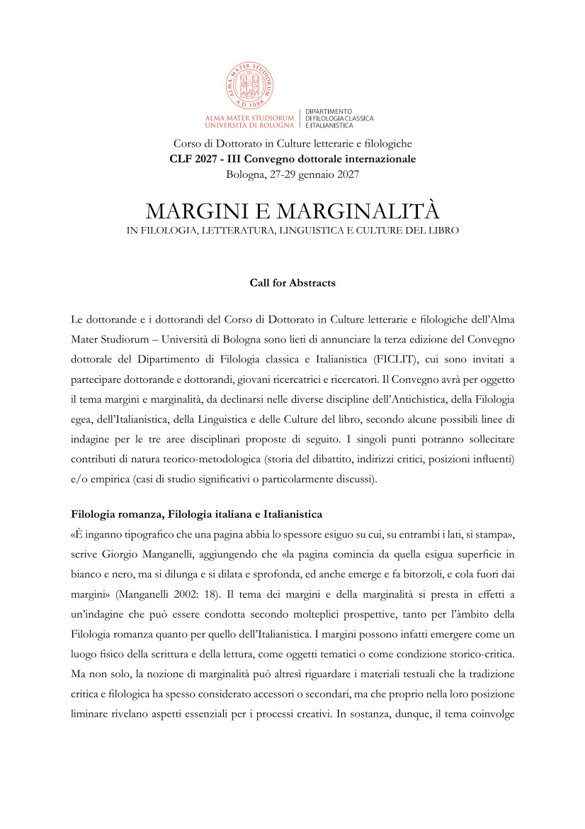 Margini e marginalità