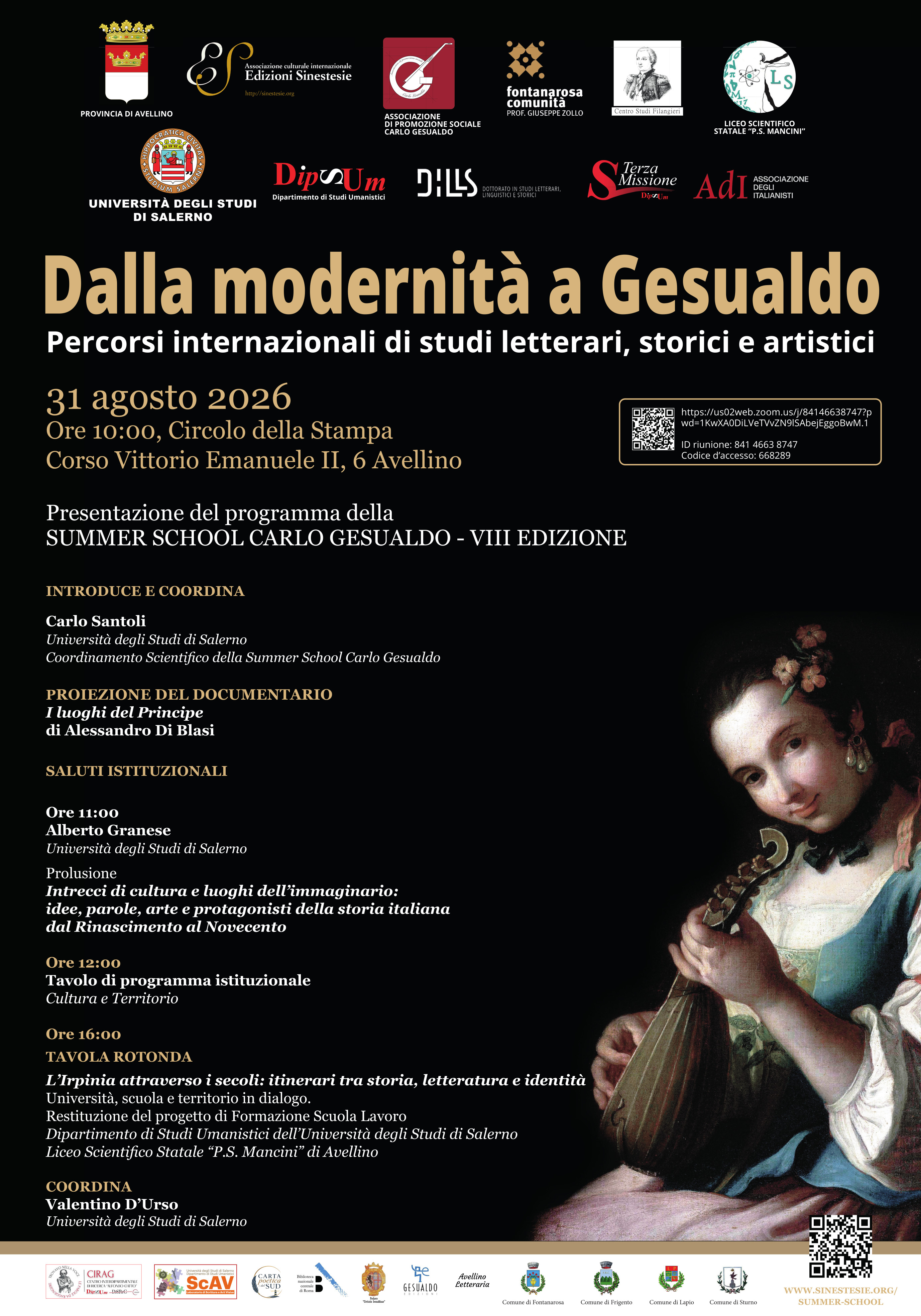 Summer School Carlo Gesualdo 2026