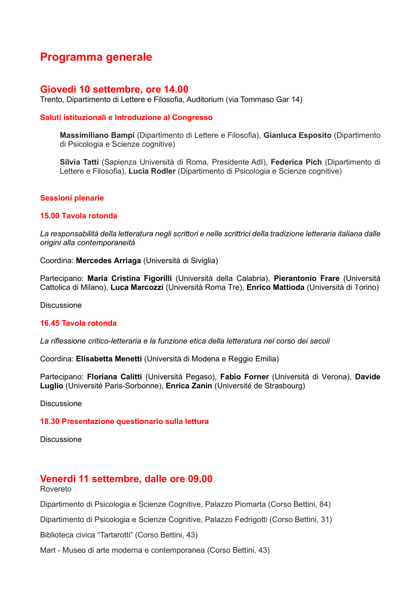 La responsabilità della Letteratura